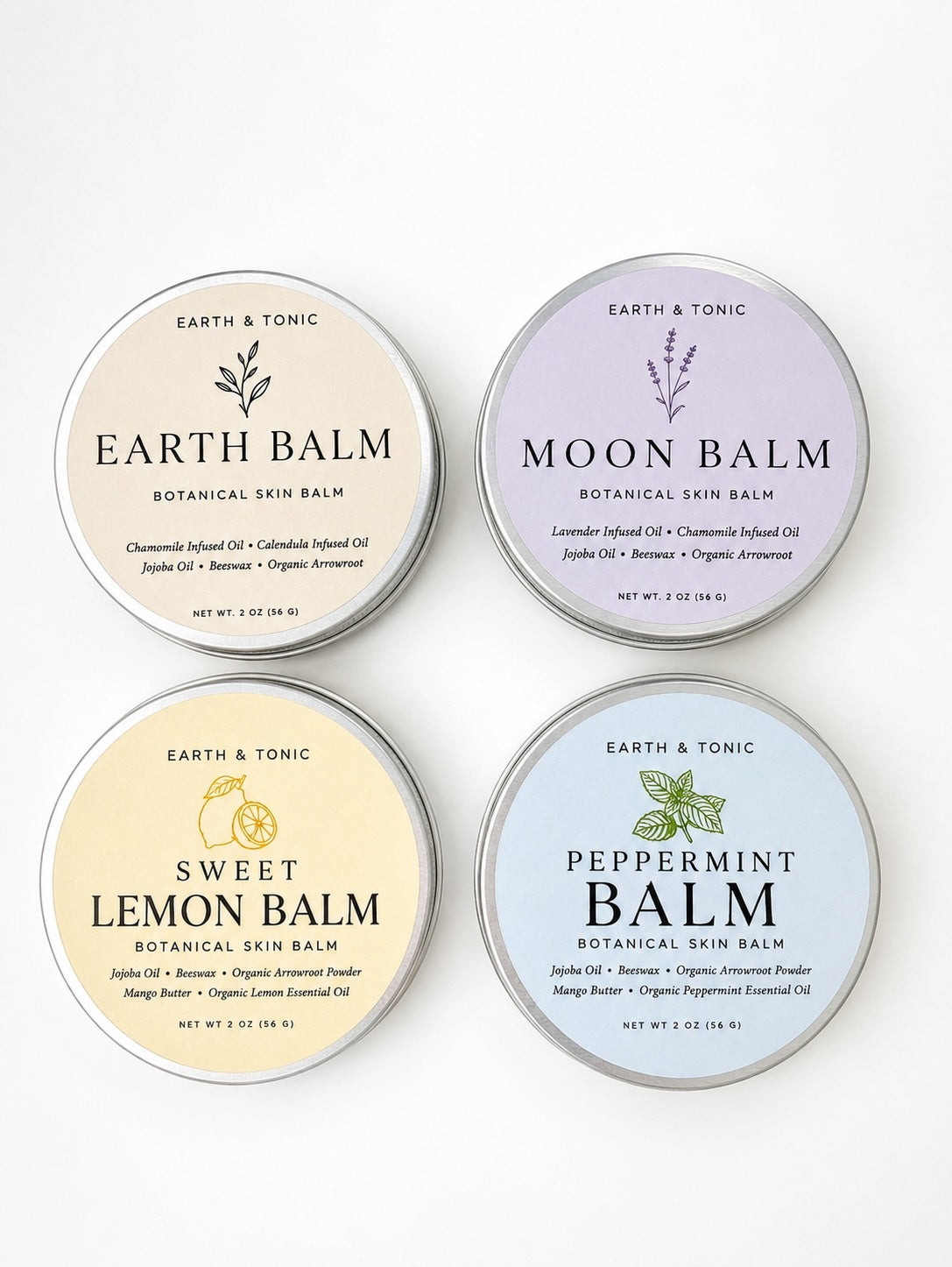 The Complete Collection — all four balms